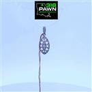 16 Diamonds .110 Carat T.W. 14K White Gold 0.8dwt